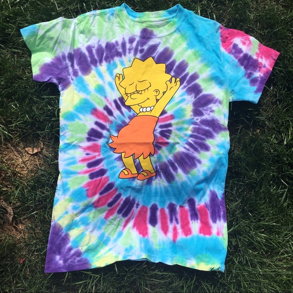 tie dye lisa simpson shirt